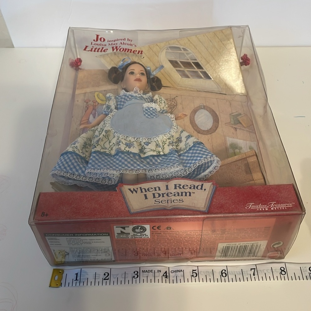 JO from LITTLE WOMEN When I Read I Dream Doll Mattel Timeless Treasures 2001 - Picture 9 of 10